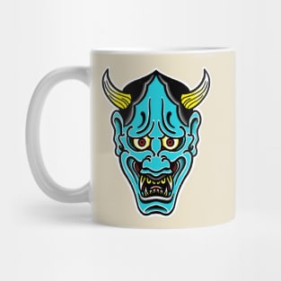 Japanese Hannya mask. Mug